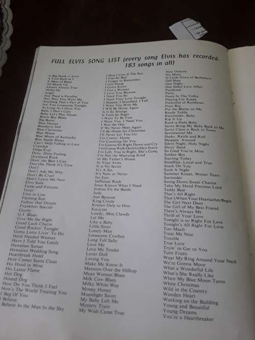 BOOK ON ELVIS PRESLEY (1962)