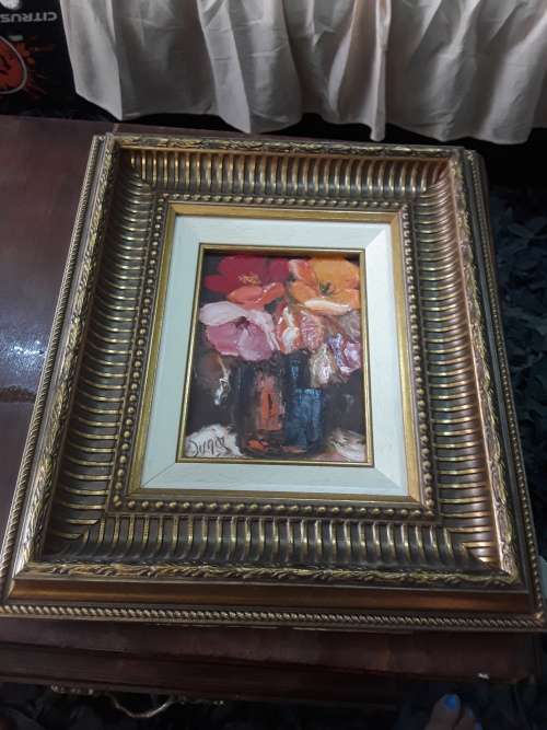 GENUINE OIL ON BOARD SIGNED PAINTING (FRAMED)