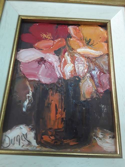 GENUINE OIL ON BOARD SIGNED PAINTING (FRAMED)