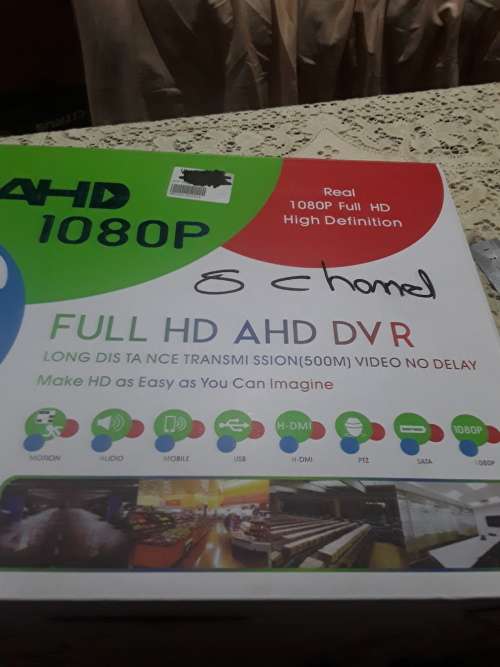 8 CHANNELS AHD 1080P DVR INCLUDING POWER SUPPLY AND MOUSE