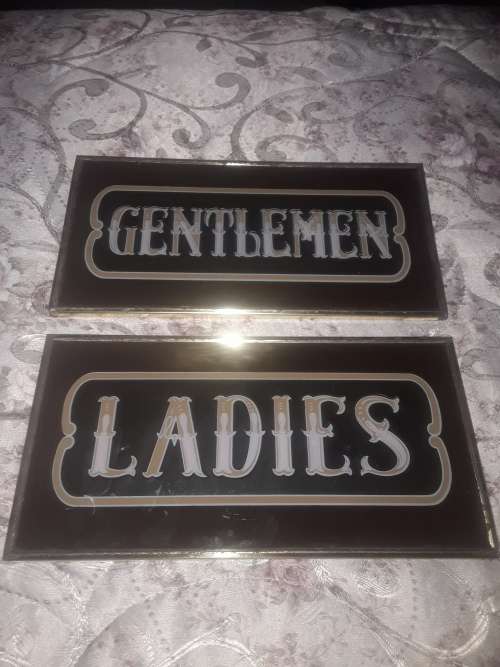 GENTLEMEN AND LADIES VINTAGE SIGN