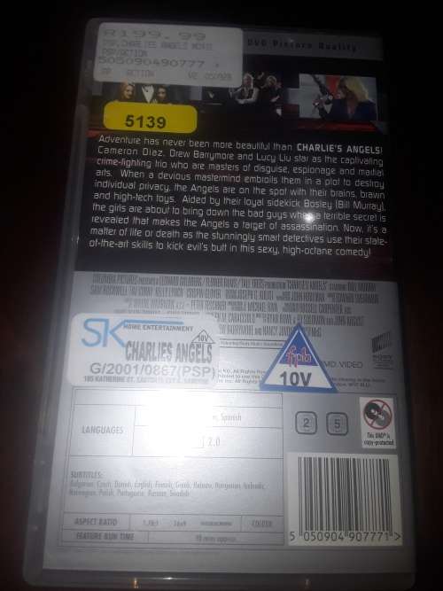 CHARLIES ANGELS GAME DISC FOR PSP(MINT CONDITION)