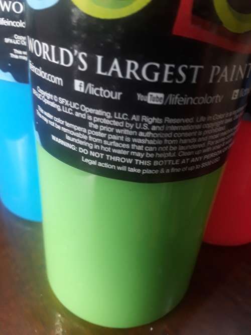 SET OF 6 LIFE IN COLOR PAINT(FOR PAINT PARTY)MADE IN USA