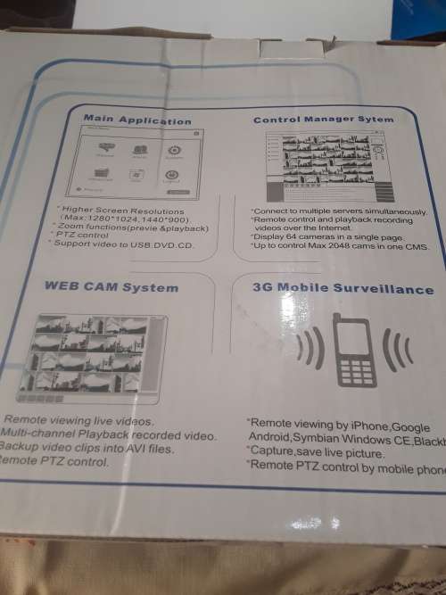 16 CHANNELS DVR INCLUDING POWER SUPPLY, REMOTE, SOFTWARE AND MOUSE