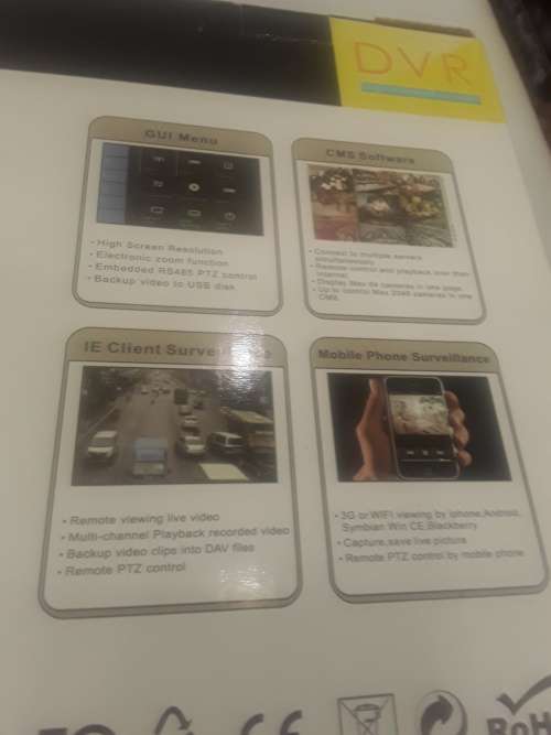 4 CHANNELS 5 IN ONE AHD DVR INCLUDING POWER SUPPLY AND MOUSE