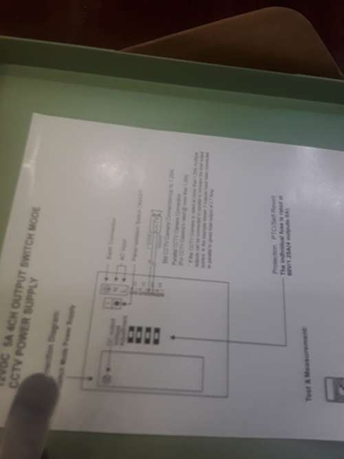 12 VDC,4 OUTPUT SWITCH MODE CCTV POWER SUPPLY