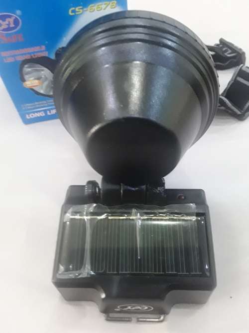 SOLAR RECHARGEABLE HEADLIGHT