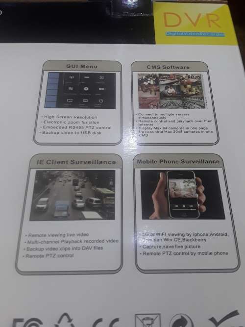 8 CHANNELS 5 IN ONE AHD DVR INCLUDING POWER SUPPLY ,REMOTE AND MOUSE