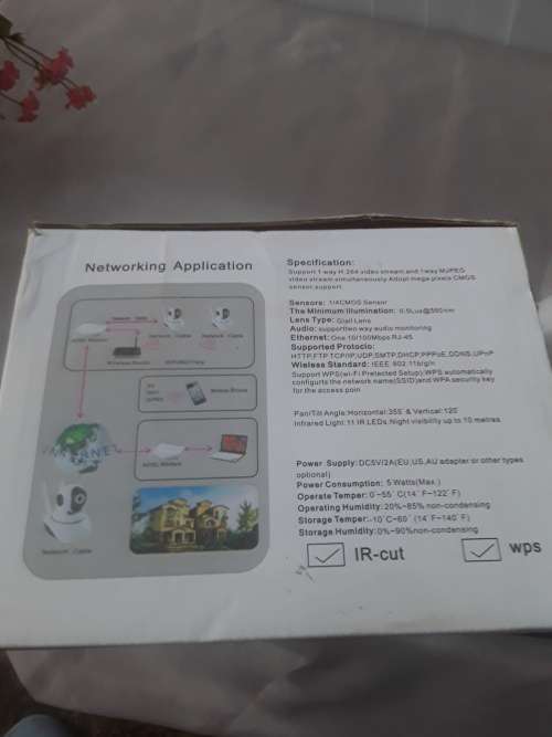 SMART IP WIFI CAMERA WITH 2 ANTENNAS