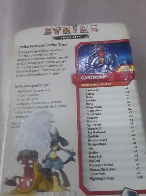 POKEMON MACH STRIKE THEME DECK TRADING CARDS(SUN AND MOON ULTRA PRISM) WITH ASSESCORIES