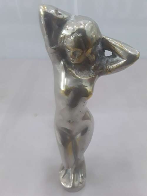 PEWTER LADY FIGURE(16CM HEIGHT)