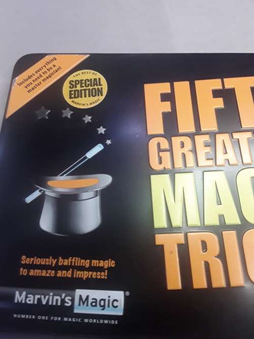 SPECIAL EDITION 50 GREATEST MAGIC TRICKS (BRASS KNOBS AND RINGS,ETC..)MINT CONDITION