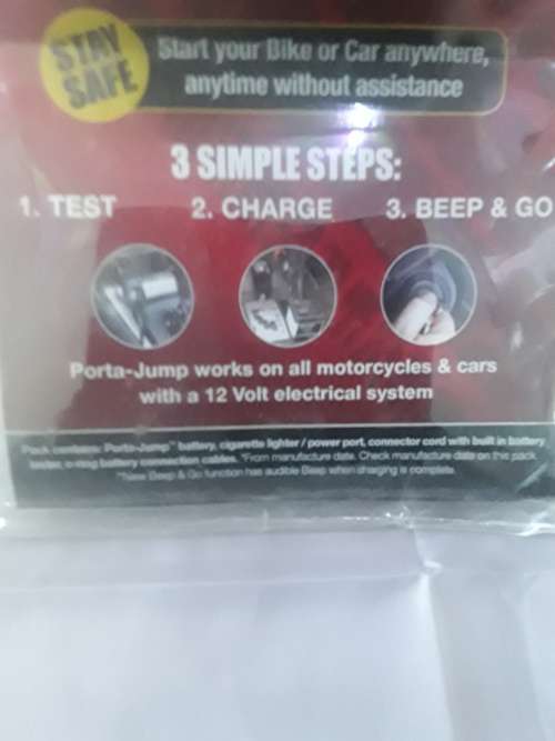 PORTA JUMP EMERGENCY BATTERY CHARGER/STARTER