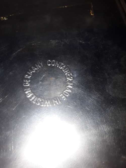 VINTAGE STORAGE TIN(MADE IN GERMANY)