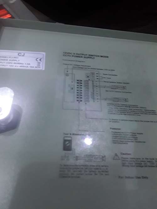 12VDC,9 OUTPUT SWITCH MODE CCTV POWER SUPPLY