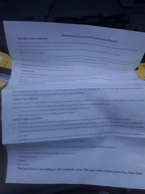 LASER ROTARY LEVEL KIT