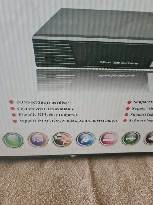 16 CHANNELS DVR INCL.POWER SUPPLY.REMOTE and MOUSE(ANTI LIGHTNING PROTECTION)