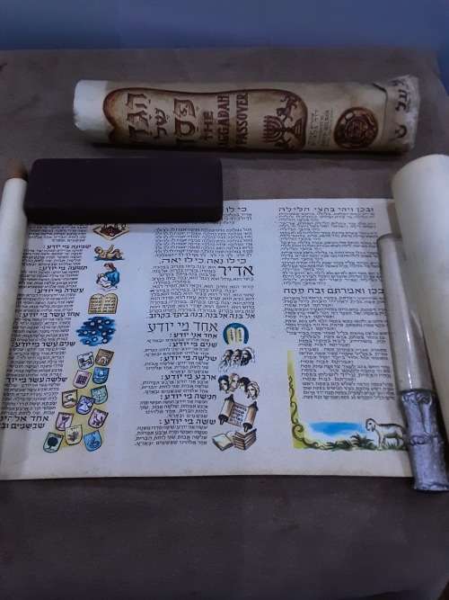THE HAGGADAH OF PASSOVER JEWISH SCROLL