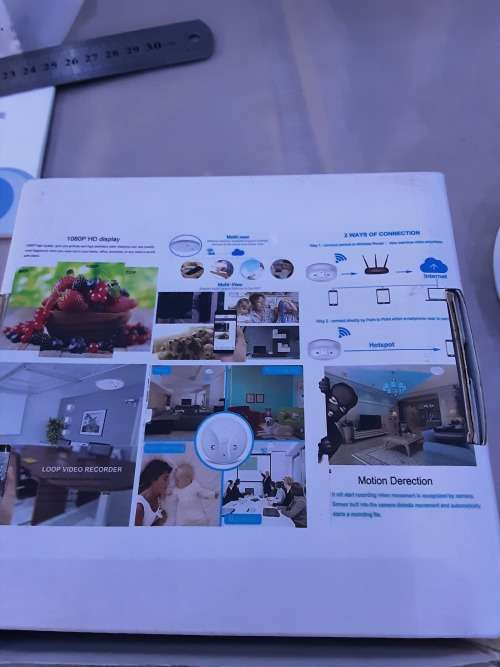 WITELESS WIFI SMOKE DETECTOR CAMERA