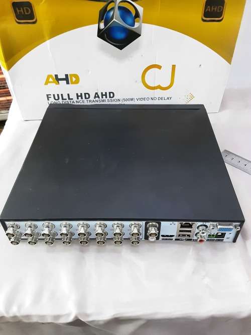 16 CHANNELS AHD DVR INCL.POWER SUPPLY, REMOTE AND MOUSE