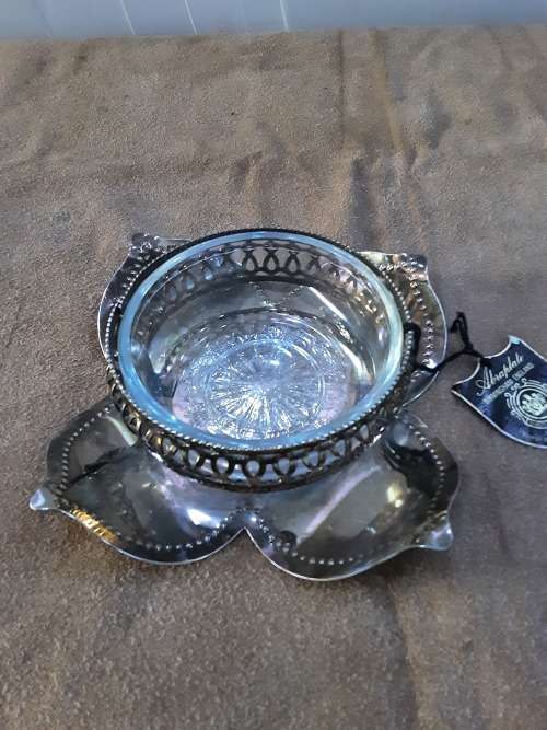 VINTAGE BIRMINGHAM ENGLANS FINEST ENGLISH SILVERPLATED WARE WITH TAG(UNUSED)