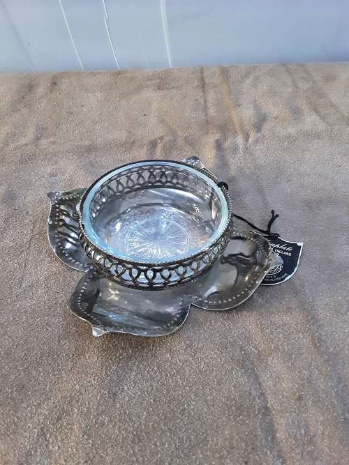 VINTAGE BIRMINGHAM ENGLANS FINEST ENGLISH SILVERPLATED WARE WITH TAG(UNUSED)