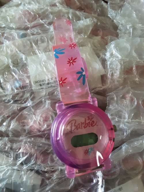 BOX OF 50 BARBIE MATTEL KIDS WRIST WATCHES
