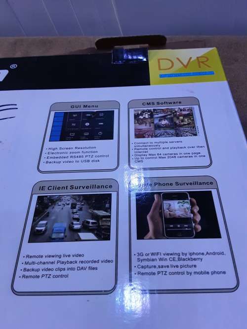 8 CHANNELS 5 IN ONE DVR INCL.POWER SUPPLY, REMOTE AND MOUSE