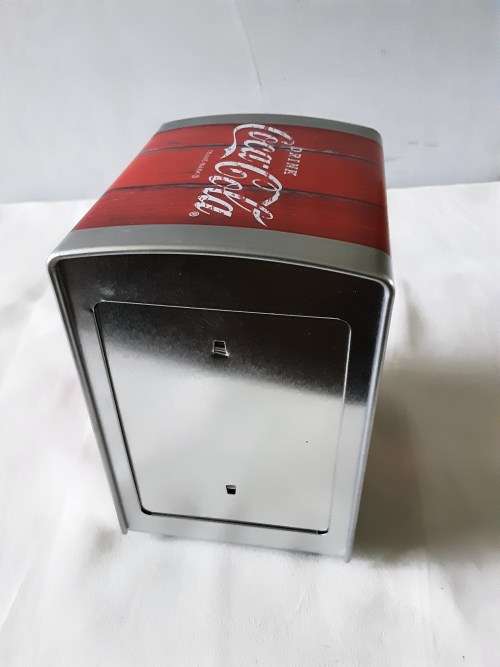COCA COLA METAL SERVIETTE HOLDER(REFRIGERATED SHAPE)