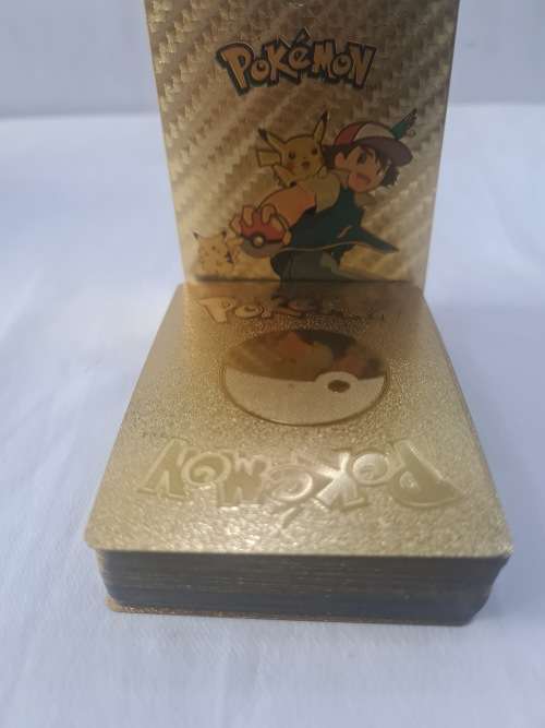 PACK OF 55 POKEMON METALLIC GOLD  CARDS