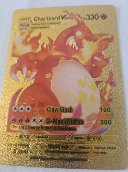 PACK OF 55 POKEMON METALLIC GOLD  CARDS