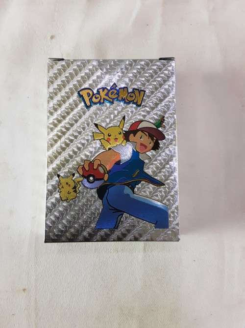 POKÉMON PACK OF 55 METALLIC SILVER CARDS