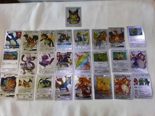 POKÉMON PACK OF 55 METALLIC SILVER CARDS