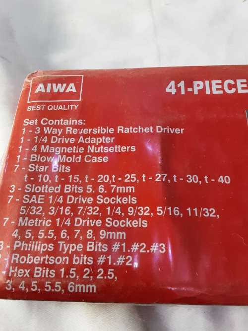 41 PIECE BIT AND SOCKET SET