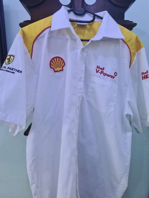SHELL/FERRARI ADULT COTTON SHIRT(LARGE)