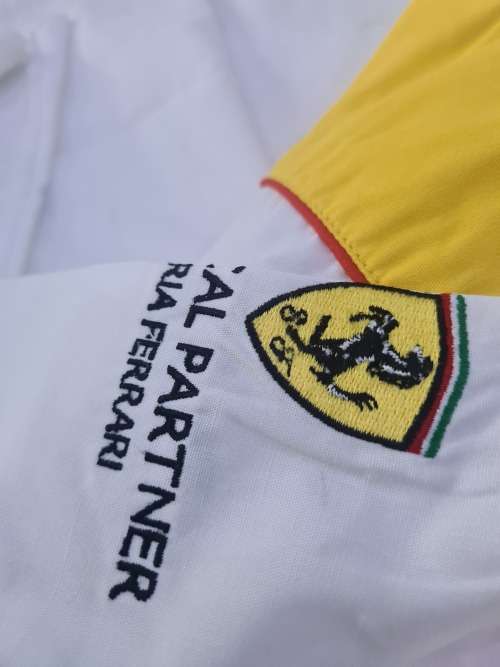 SHELL/FERRARI ADULT COTTON SHIRT(LARGE)