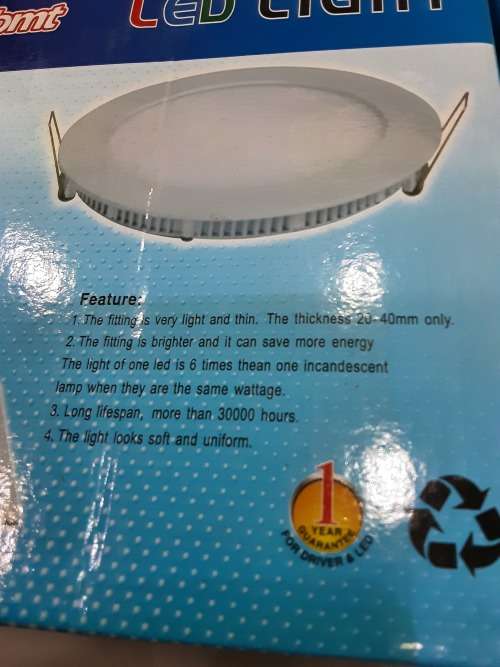 SET OF 5 LED CEILING LIGHTS(OVER 30000 HOURS LIFESPAN)