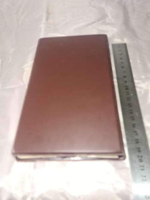 VINTAGE GREECE TELEPHONE BOOK WITH NOTEPAD (UNUSED)TOP METAL COVER