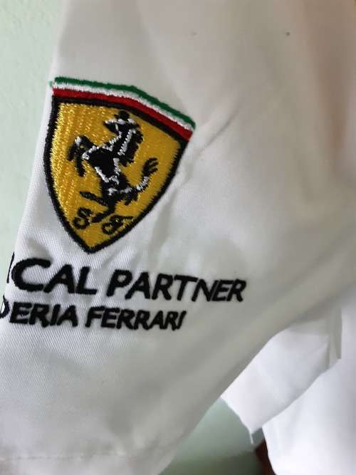 SHELL/FERRARI COTTON SHIRT(ADULT SIZE SMALL)BY BRAND SOLUTIONS