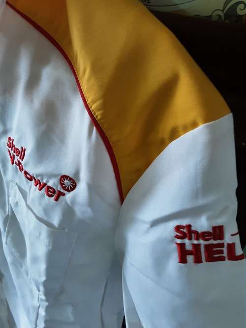 SHELL/FERRARI COTTON SHIRT(ADULT SIZE SMALL)BY BRAND SOLUTIONS