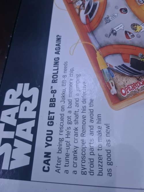 STAR WARS OPERATION (HELP REPAIR BB-8)BATTERY OPERATED