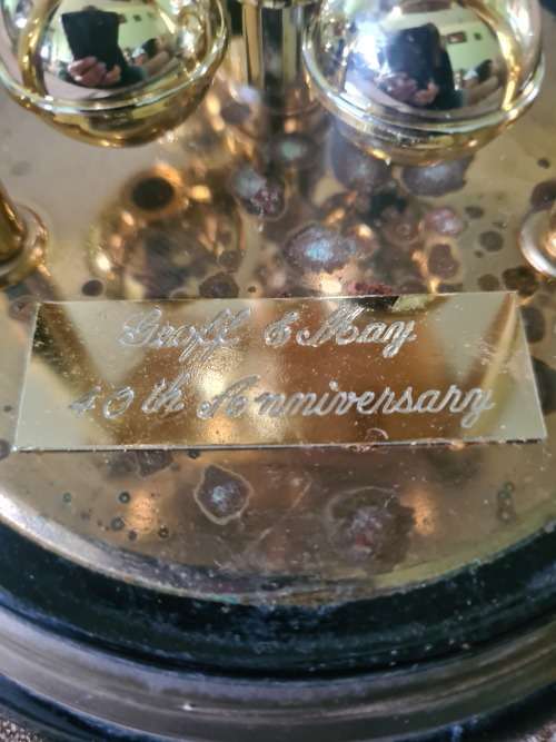 HARMLE QUARTZ 40TH ANNIVERSARY CLOCK(GERMANY)