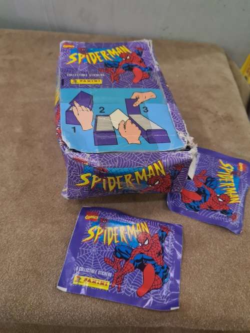 MARVEL COMIC SPIDERMAN COLLECTABLE STICKERS (100 PACK IN BOX,6 IN A PACK) 1995