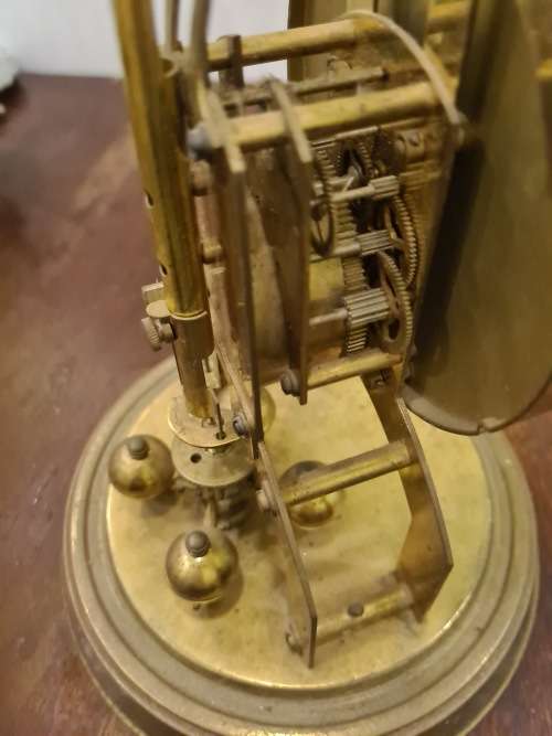 MADE IN GERMANY VINTAGE MECHANICAL DOME CLOCK-SEE DESCRIPTION