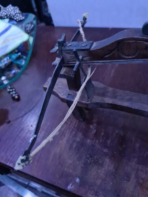 WOODEN CROSSBOW(DISPLAY ITEM)30CM LENGTH,15CM HEIGHT