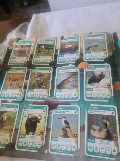 COLLECTORS ALBUM(SA SUPER ANIMALS)WITH COLLECTABLE CARDS-COMPLETED NO.1 TO 108