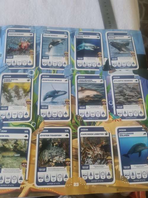 COLLECTORS ALBUM(SA SUPER ANIMALS)WITH COLLECTABLE CARDS-COMPLETED NO.1 TO 108