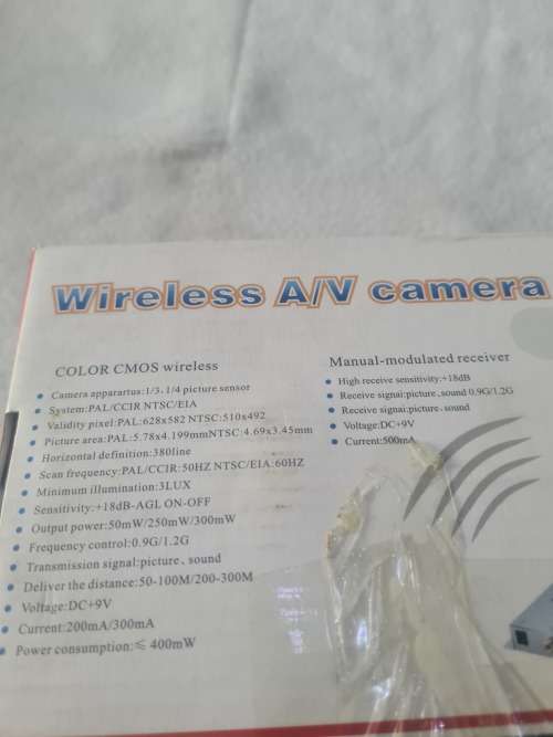 WIRELESS A/V CAMERA KIT