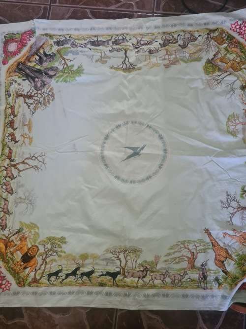 VINTAGE SAA COTTON TABLECLOTH (1.3 x 1.3M)