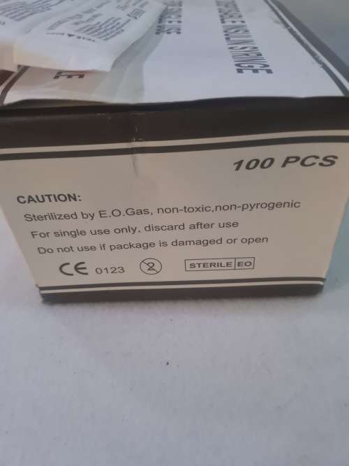 100 PIECE DISPOSABLE INSULIN SYRINGE